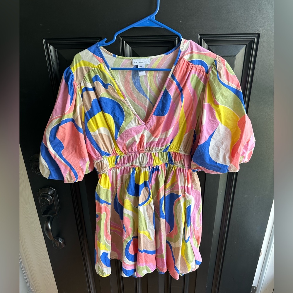 Colorful cotton dress